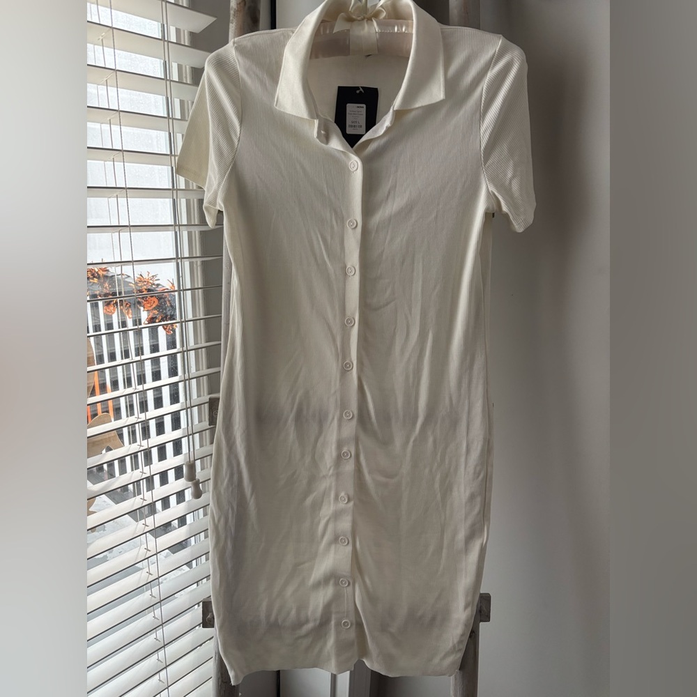 Women’s Fashion Nova Ivory Polo Mini Dress
